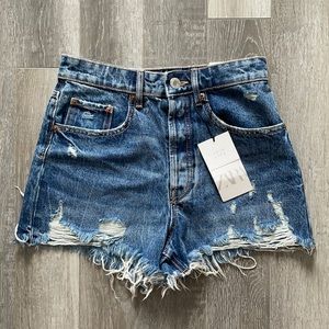 NWT ZARA HI RISE SHORTS
